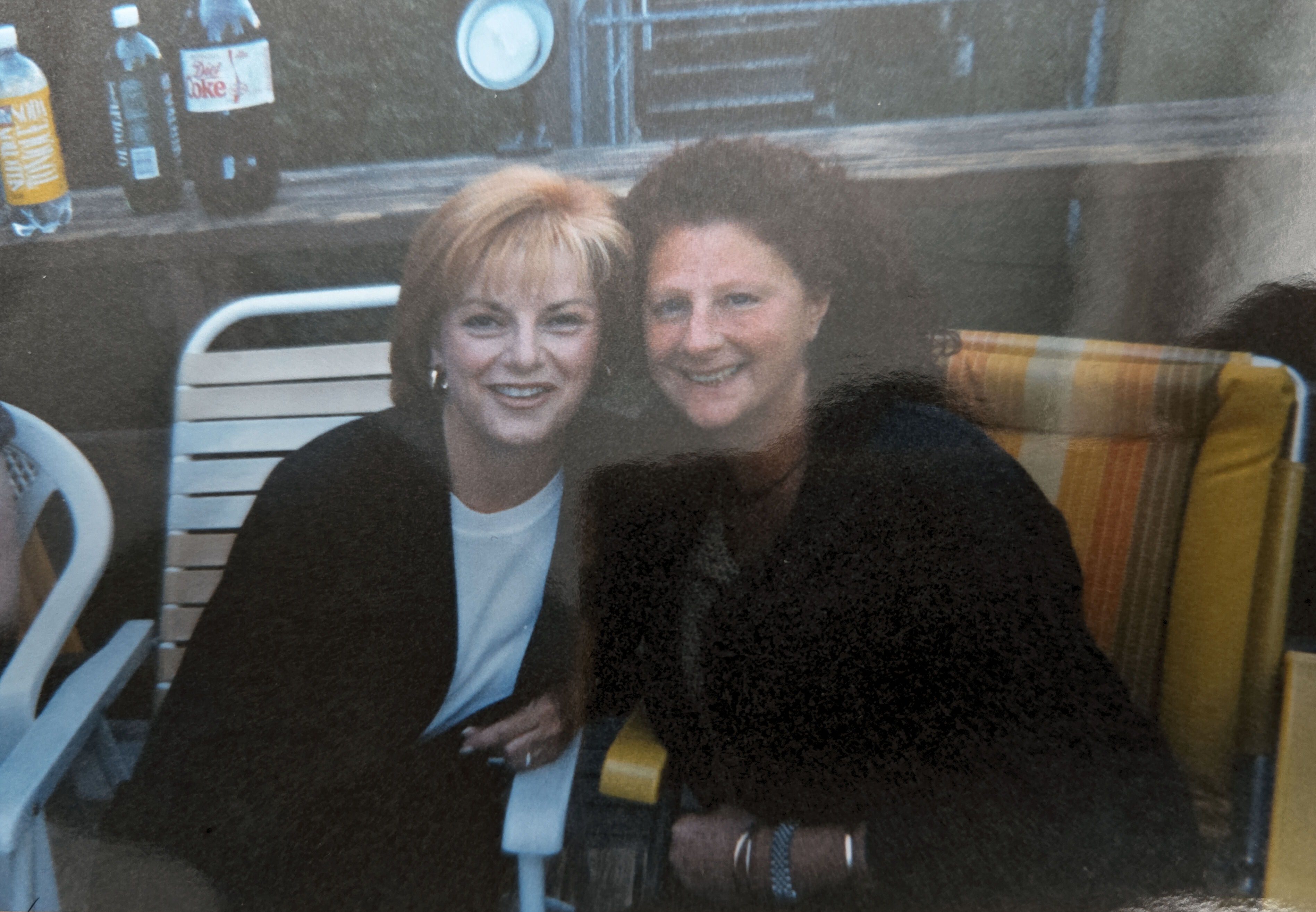 Original photograph of two friends from a remembered trip